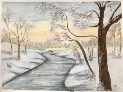 Brenda. Winter landscape, watercolour & gouache. 12.20.jpg